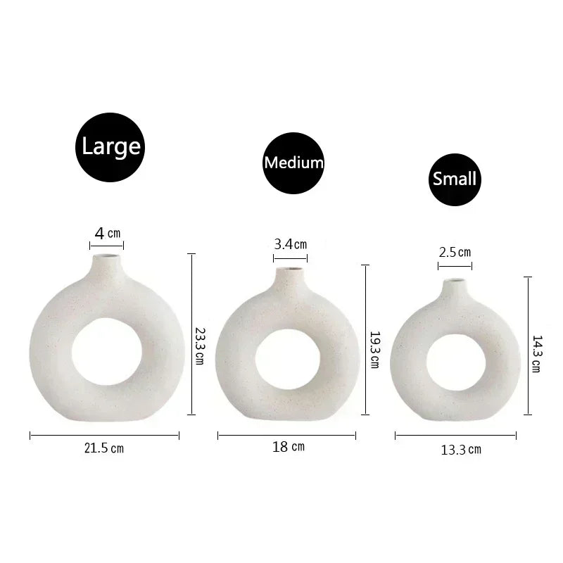 Nordic Ceramic Vase Set